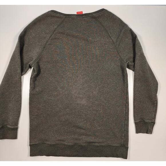 Nike Sweatshirt Olive Green Graphic Swoosh Crewneck Pullover Small Unisex - Picture 9 of 11